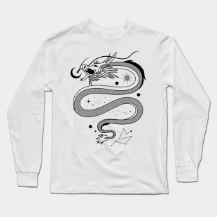 Simple Chinese Dragon Long Sleeve T-Shirt